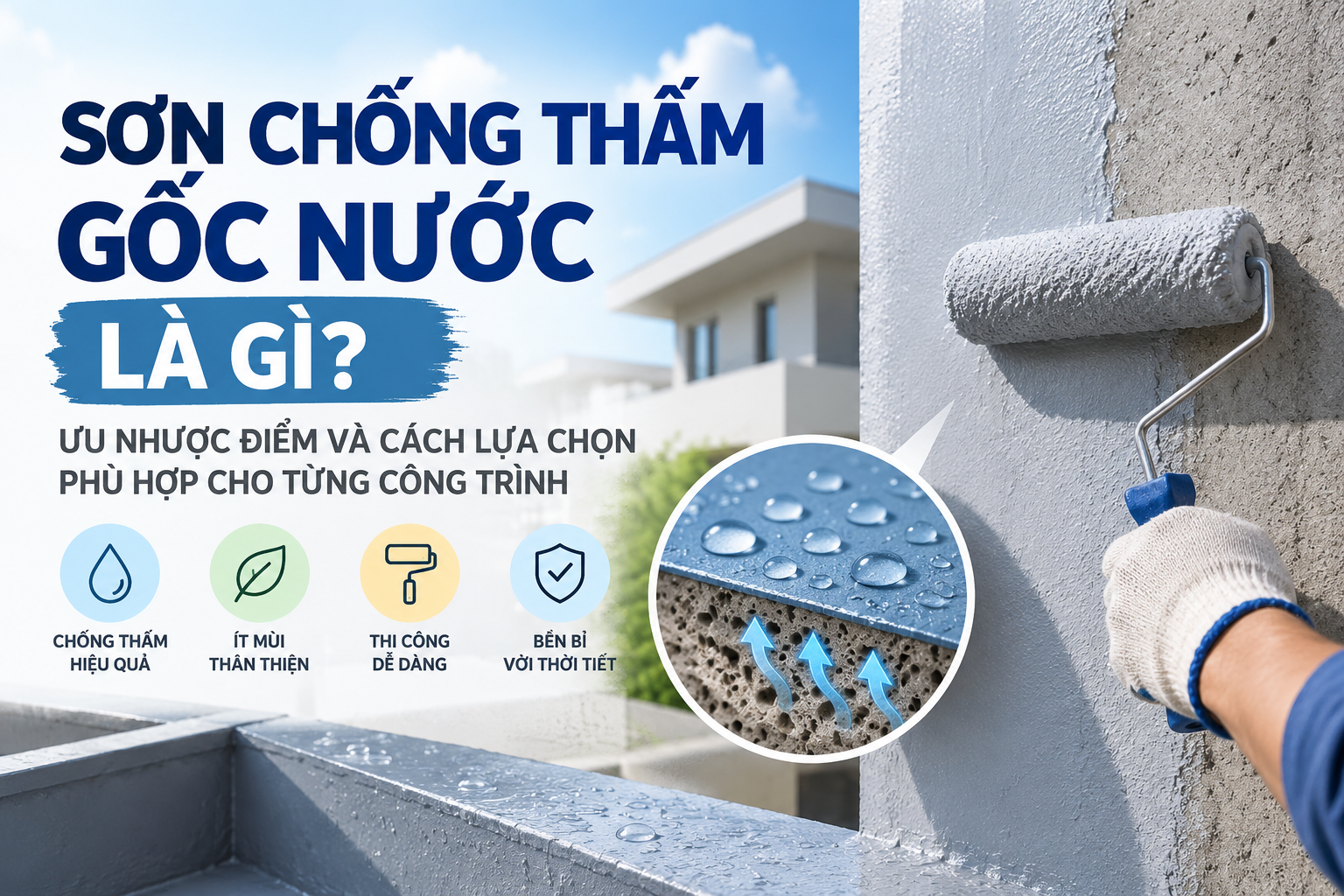 Sơn chống thấm gốc nước là gì?